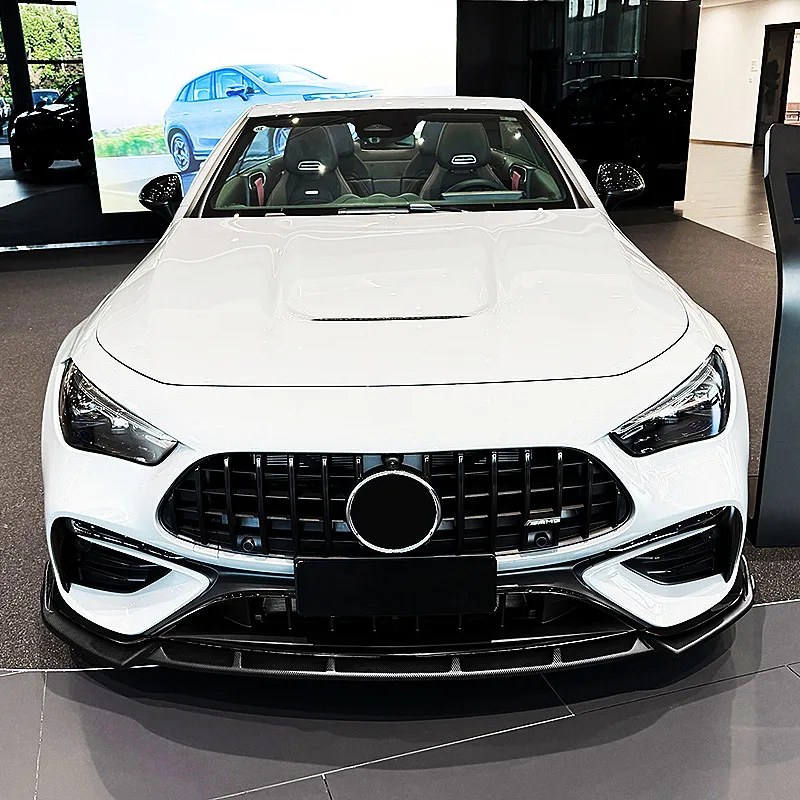 For Mercedes-Benz CLE 53 AMG C236 2024+ Car Front Bumper Lip Spoiler Protective Cover Splitter Body Kit Exterior Accessories