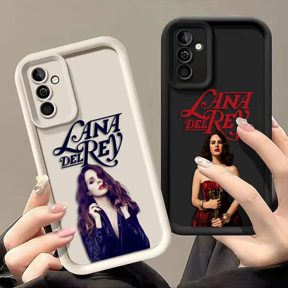 Phone Case For Samsung A07 A24 A34 A30 A50 A70 A03S A04 A05S A06 A10 A11 A12 M16 M34 M36 M54 NOTE 20 Cover Singer L-Lana Del Rey