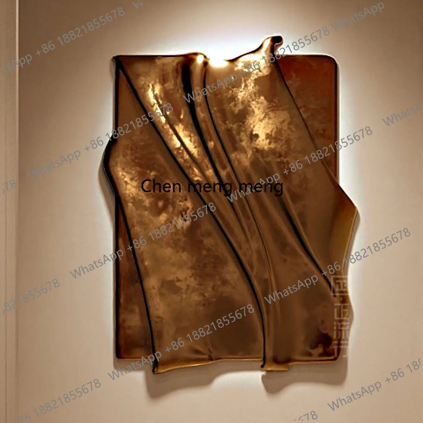 A50 Light luxury three-dimensional decorative painting living room entrance exhibition hall club physical installation painting