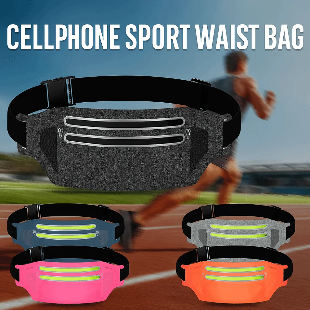 

Ultra-Thin Sports Waist Bag Close Fitting High Elastic Running Phone Bag Multifunctional Breathable Sports Phone Bag