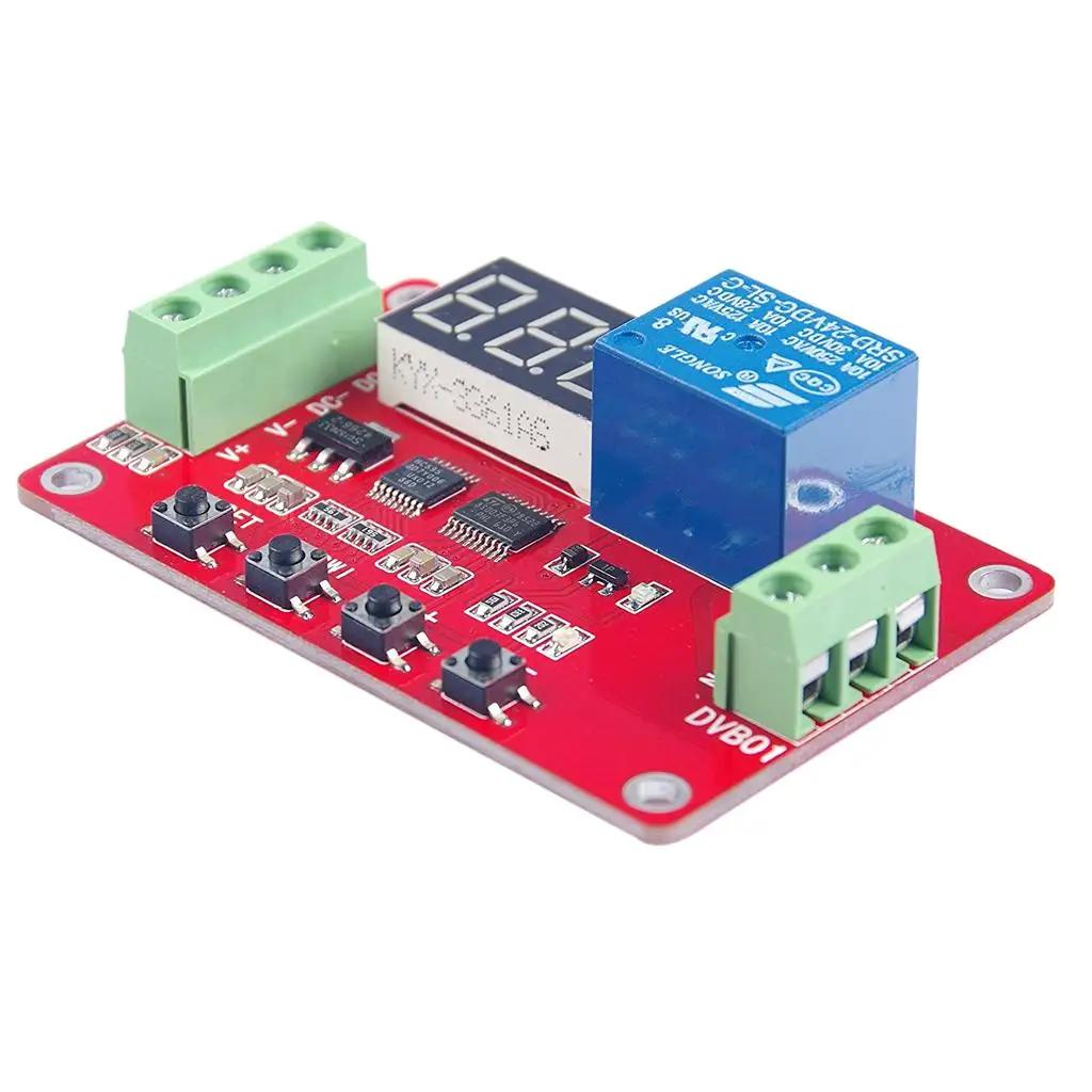 DVB01 Digital Display Voltage Stabilizer 220V Measurement Module Adjustable Limits for Laboratory Equipment