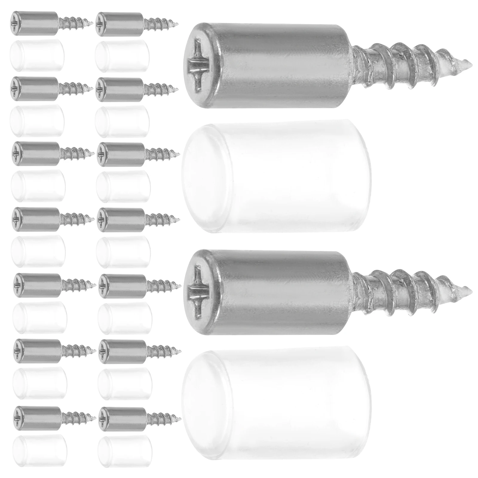 

50 Pcs Layer Board Support Nails Mirror Screws Mounting Hardware Fixture Caps Decorative Anchors Iron Nails Self Tapping Screws