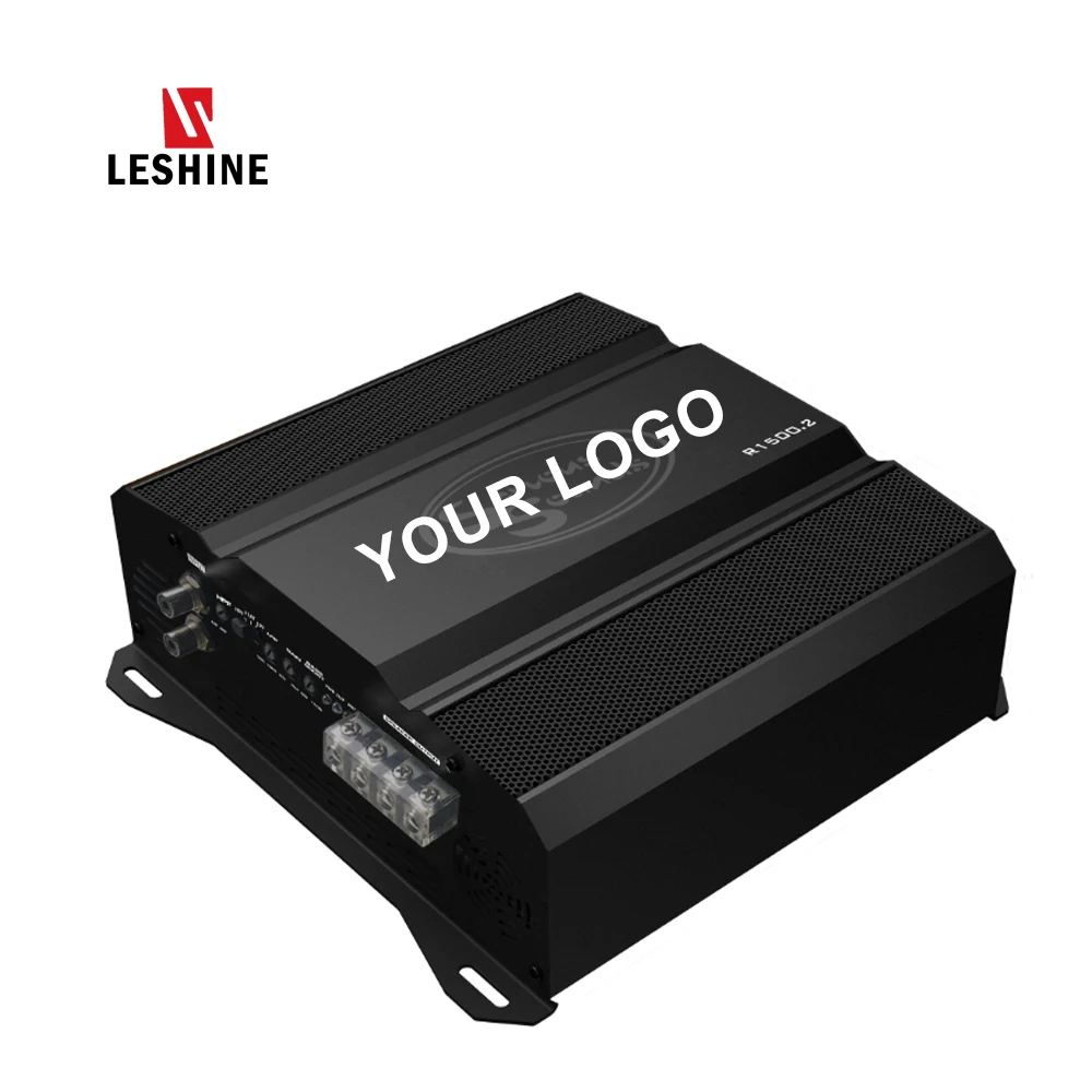 Leshine R 1500.2 true 2 gauge ofc cca complete usa market full range power 12v car audio power amplifier 2 channel car amplifier