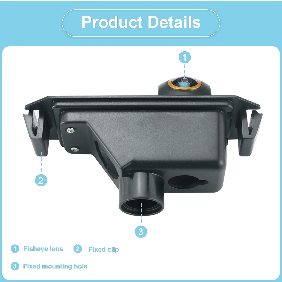 170 Degree AHD 1080P Car Camera For Kia Picanto/Morning Rio R/Rio 3/Kia Pride UB/Soul/Ceed/Pro Ceed Coupe Car Trajectory/Ruler
