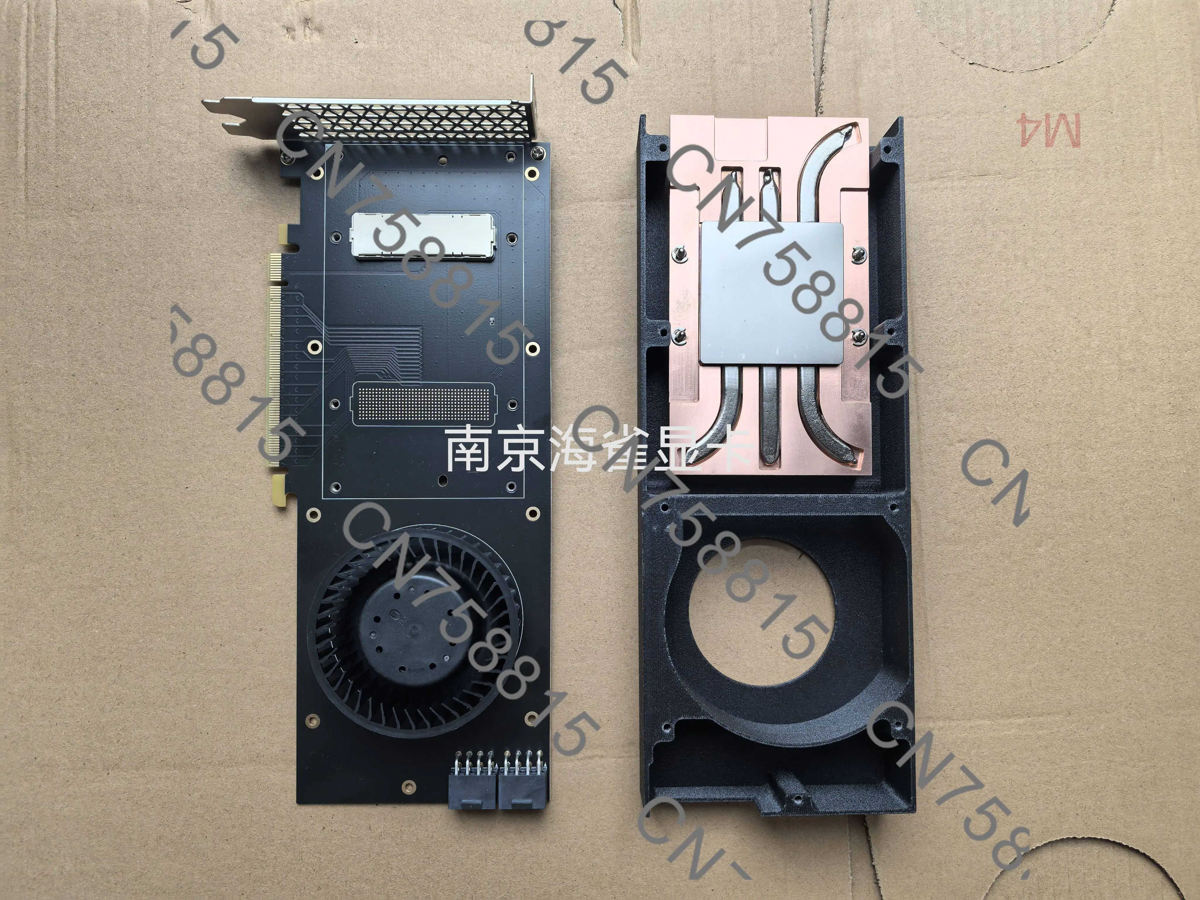

Solid pure copper with fan, second generation optimized product For Tesla V100 SXM2 to PCIE adapter board