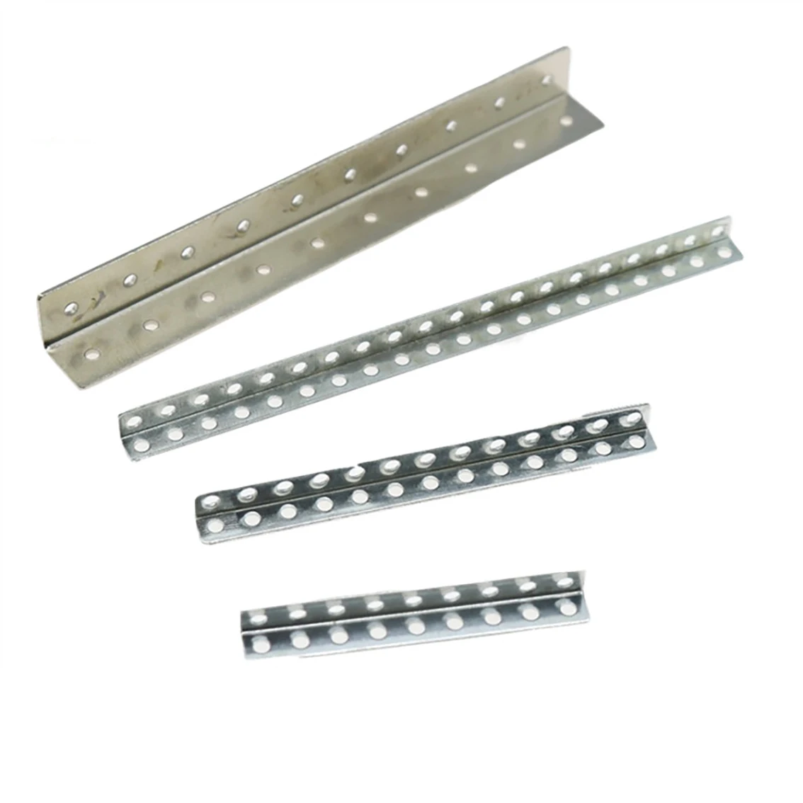 5Pcs Angle Iron Bracket 45/50/60/65/75/100mm Corner Brackets Corner Code Perforated Shaft Bracket for DIY Model Making