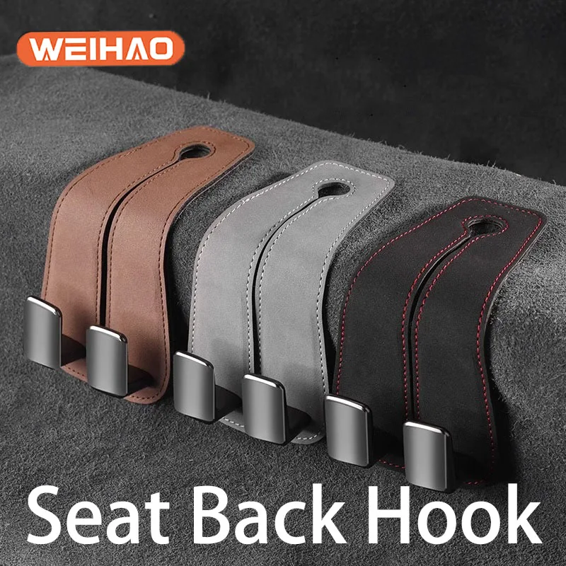 Customized Seat Back Hook For Car Vehicle Accessories Interior Car Tools Metal Hook Hanger For Tesla Kia BMW Dodge Ford Audi2023