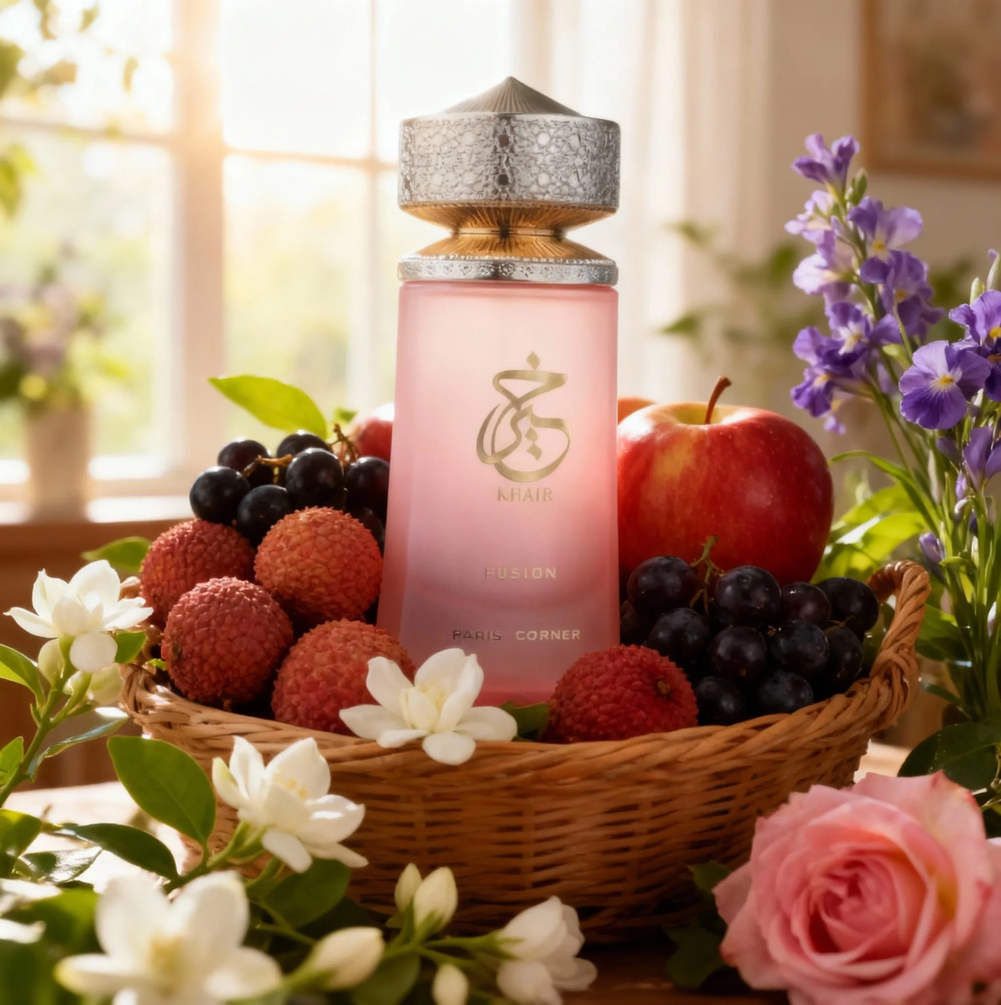 باريس كورنر كير فيوجن ليتشي 3.4 أونصة سائلة، عطر زهور فاكهي للجنسين، ليتشي بلاك كشمش تفاح أحمر ساحر #6