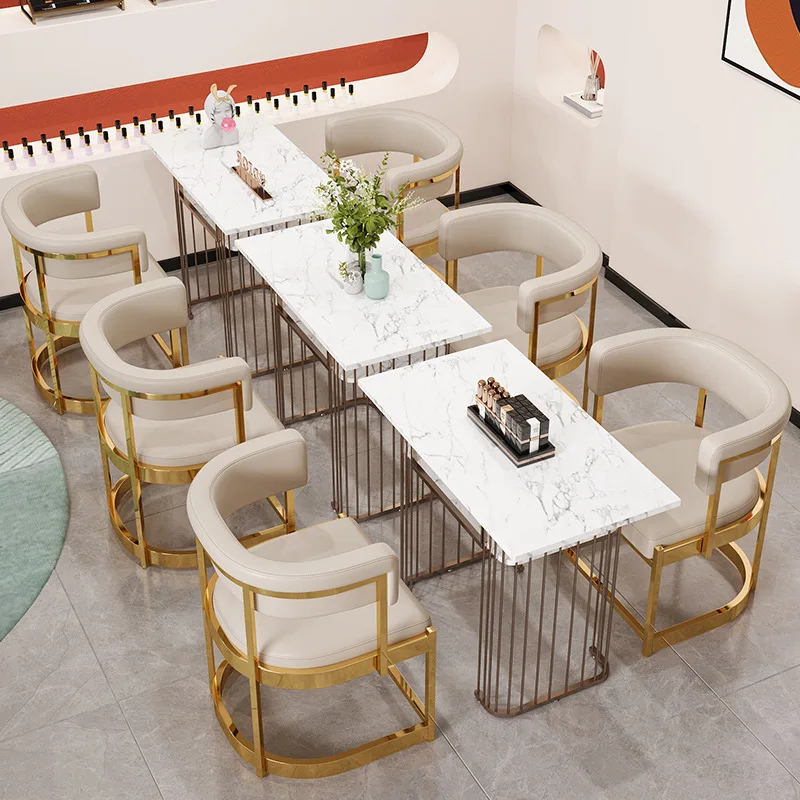Light Luxury Dining Chairs, Hotel Sofa Chairs, Coffee Milk Tea Shop Booths, High-end Bar Chairs, Nail Art Makeup Stools, Negotia
