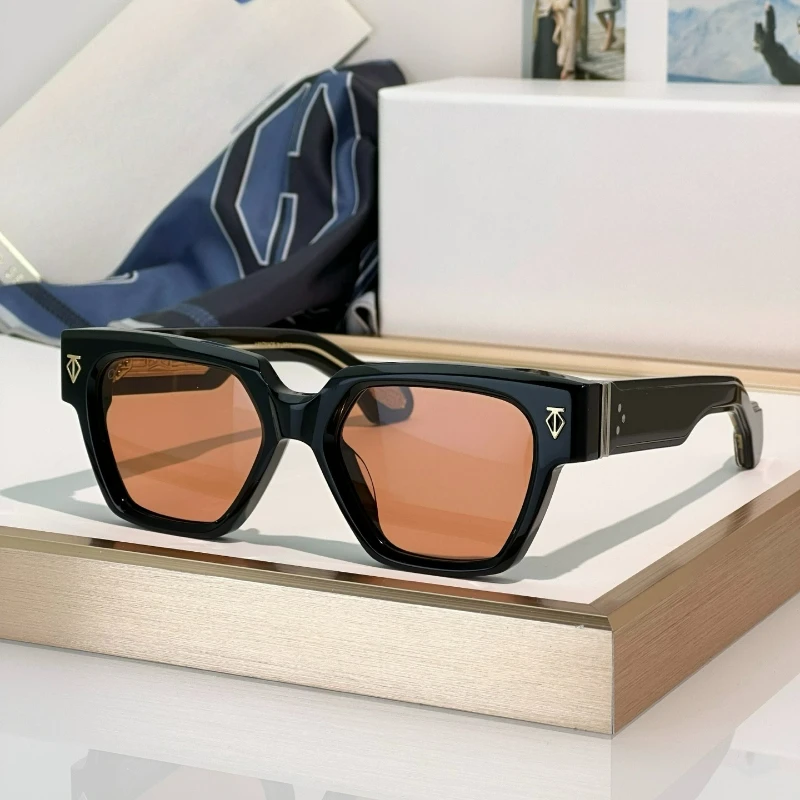 

Japanese Style Vintage Thick Acetate Sunglasses For Men Women Fashion Square Handmade Designer Brand High Quality Eyewear UV400