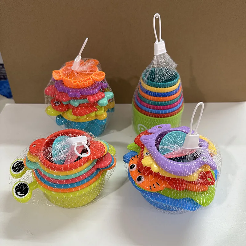 Filet de pêche enfants été amusant filet d'eau jouets pêche attraper dessin animé requin jouets de pêche garçons et filles jeu parent-enfant