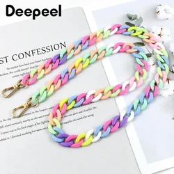 Deepeel 30/60/90/120cm Color Acrylic Bags Chain Women's Crossbody Handbag Shoulder Bag Strap Plastic Phone DIY Pendant Chains