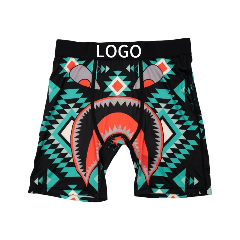 مثير الرجال الملابس الداخلية شبكة تنفس المنشعب رجل السروال الرجال سراويل حجم كبير L-2XL رجل boxershort المطبوعة الرجال الملاكم ملخصات