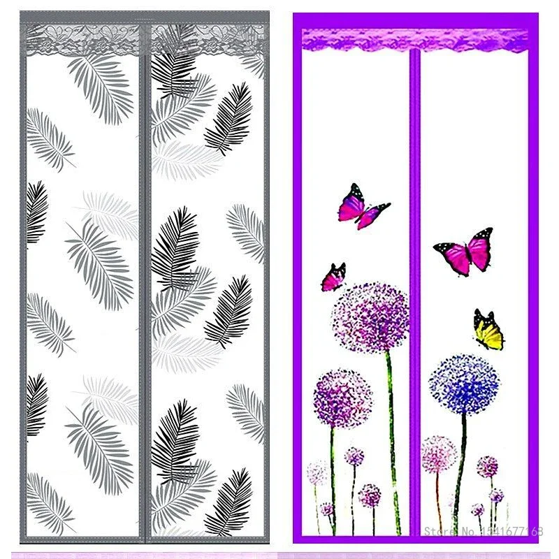 EVA Air Conditioning Partition Curtain without Punching Self Adhesive Magnetic Suction Mosquito Proof Door Curtain Household 1Pc
