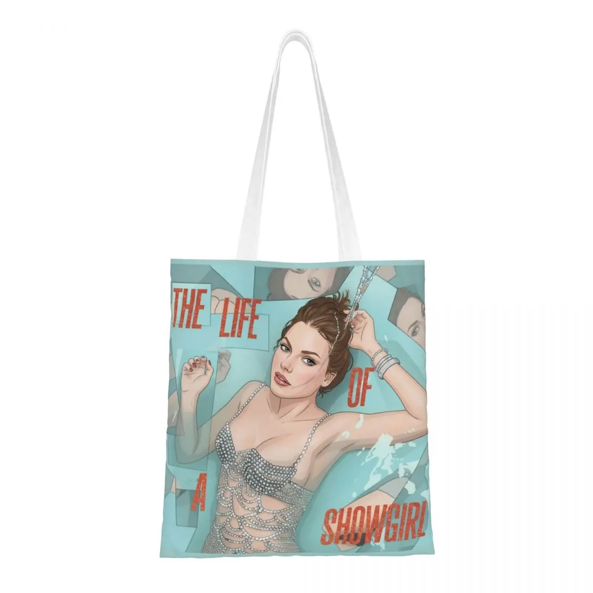 

Сумки-тоут The Life Of A Showgirl, женская сумка, парусиновая сумка на плечо для колледжа, многоразовая продуктовая сумка