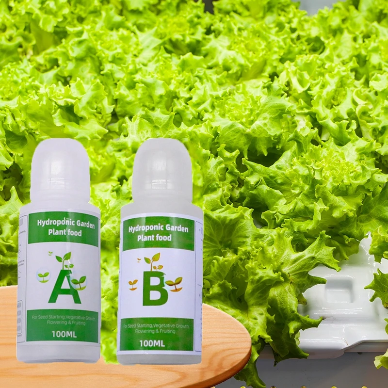 Hydroponics Nutrients  A  And B For Plants Flowers Vegetable Fruit Hydroponic Plant Food Solution Quick Rooting Fertilizer