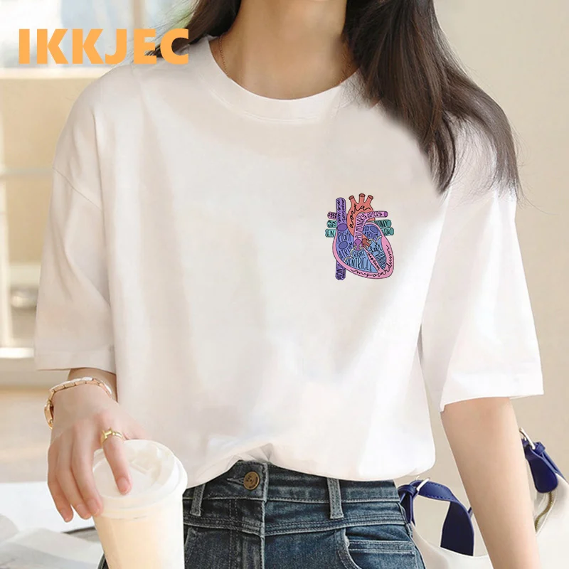 greys anatomy tshirt women 2022 print Korea grunge casual t-shirt harajuku kawaii