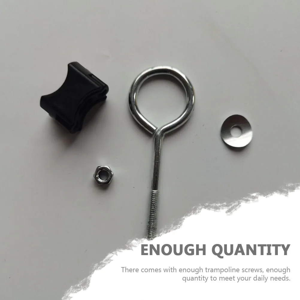 

6pcs Replaceable Trampoline Screws Removable Professional Parts Durable Outdoor Accessories Strong Iron Fixing Tool Stable Easy