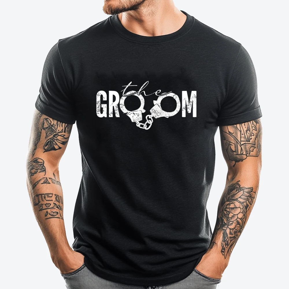 

The Groom Bridal Shower Wedding Bachelor Party Mens Designer T Shirt Women Harajuku Comfortable Camiseta Masculina