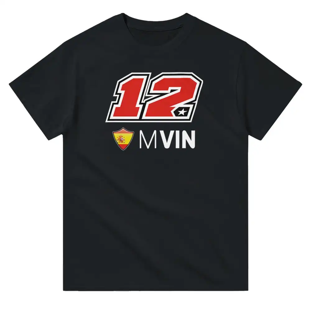 

MaverickVinales 2025 Motorcycle racing GP Race Calendar T - Shirt - number 12
