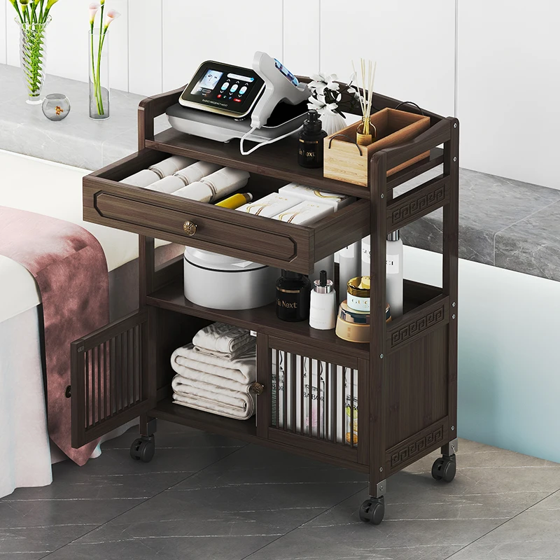 

Manicurist Hairdressing Salon Trolley Move The Shelf Storage Carts Salon Trolley Drawers Commercial Furniture Carritos Lstc