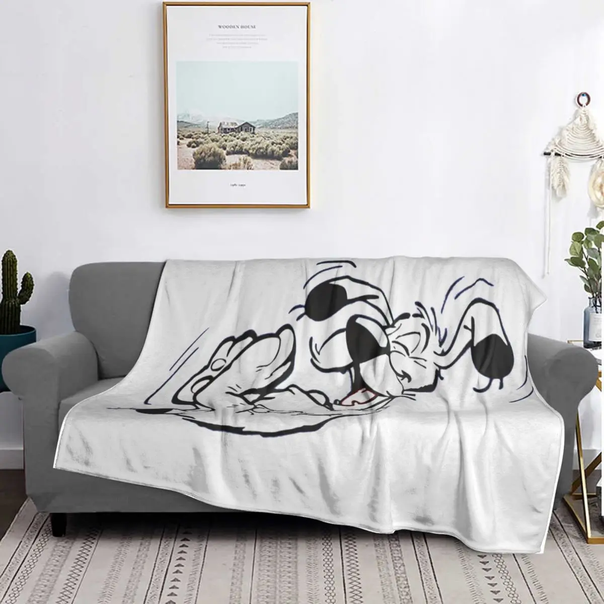 

Asterix And Obelix Dogmatix Ideafix Obelix Dog1 Blanket Soft Warm Flannel Throw Blanket Cover for Bed Living room Picnic Travel
