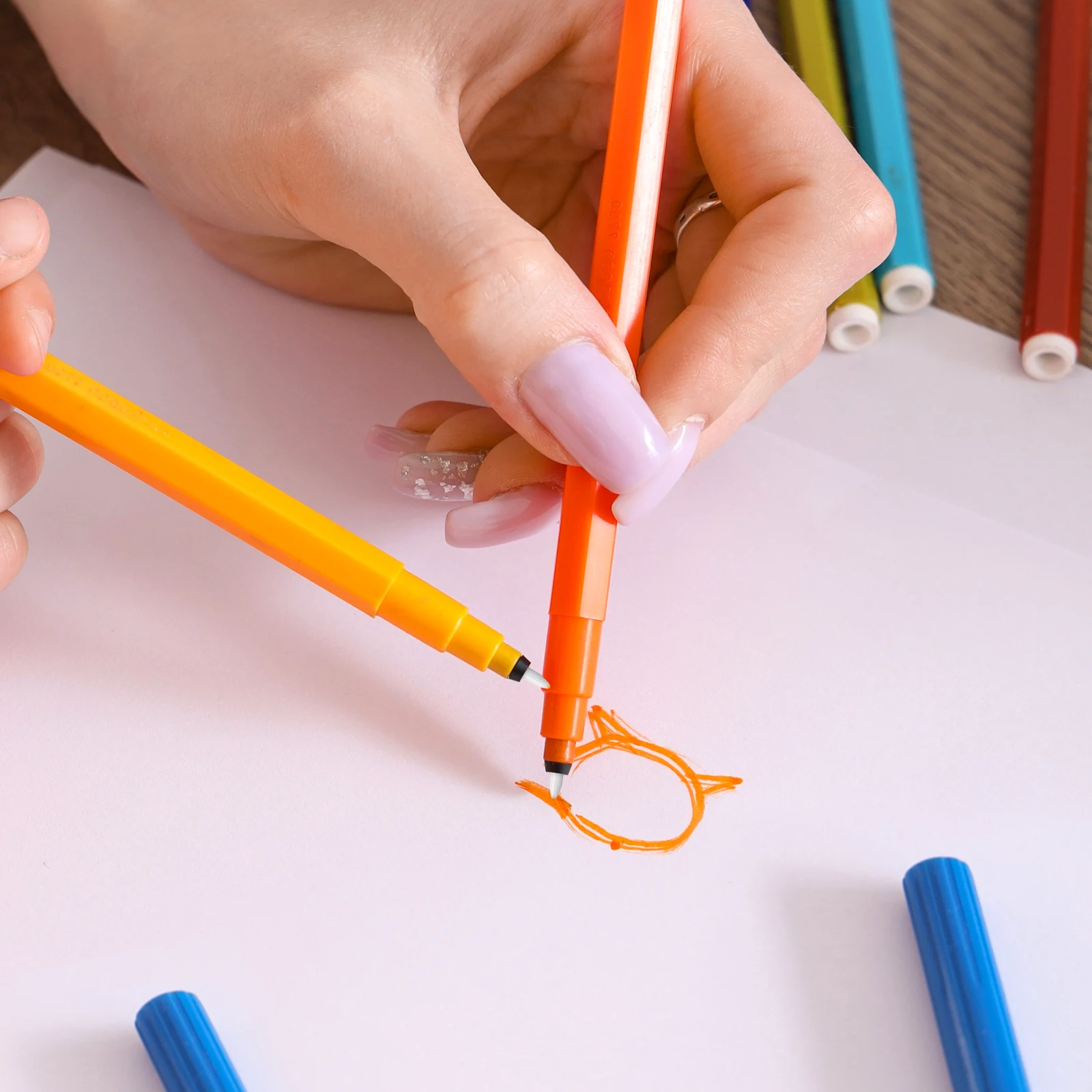 

20pcs 0 7mm Marker Tips 0.7Mm Points Paint Pen Supplies Nylon School Marker Pen Replacement Nibs Art Accessories