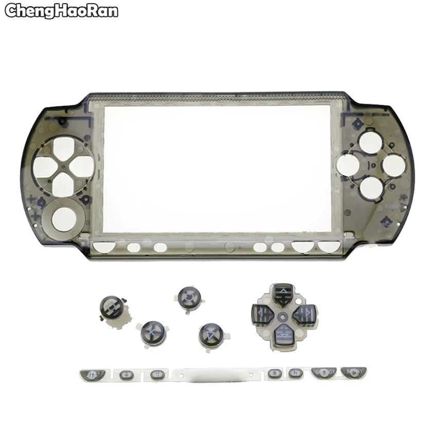 ChengHaoRan-kit de botones de repuesto para consola PSP 1000, carcasa frontal, 3 en 1, llave completa, botón de repuesto para consola PSP 1000