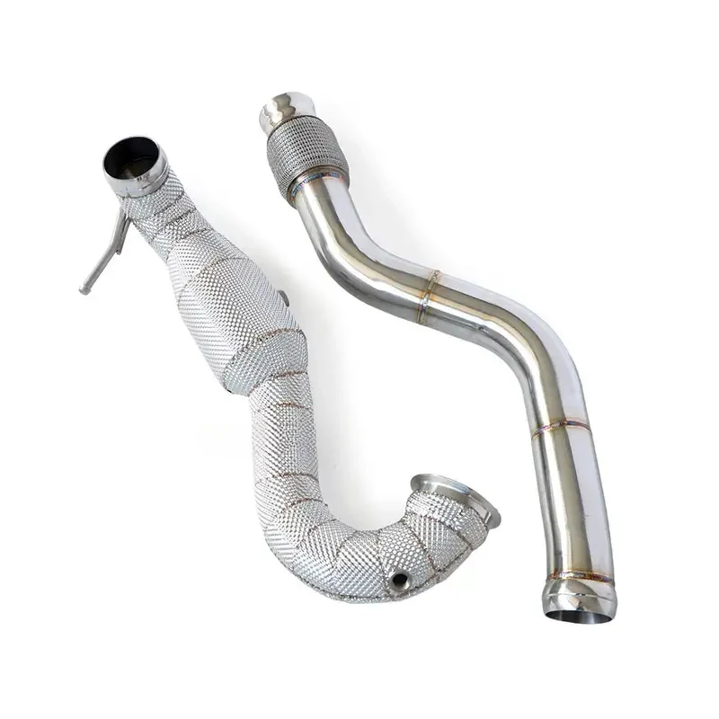 

High Flow Exhaust Downpipe With Catalytic Converter CLA45 2.0T C117 2014-2018 Stainless Steel