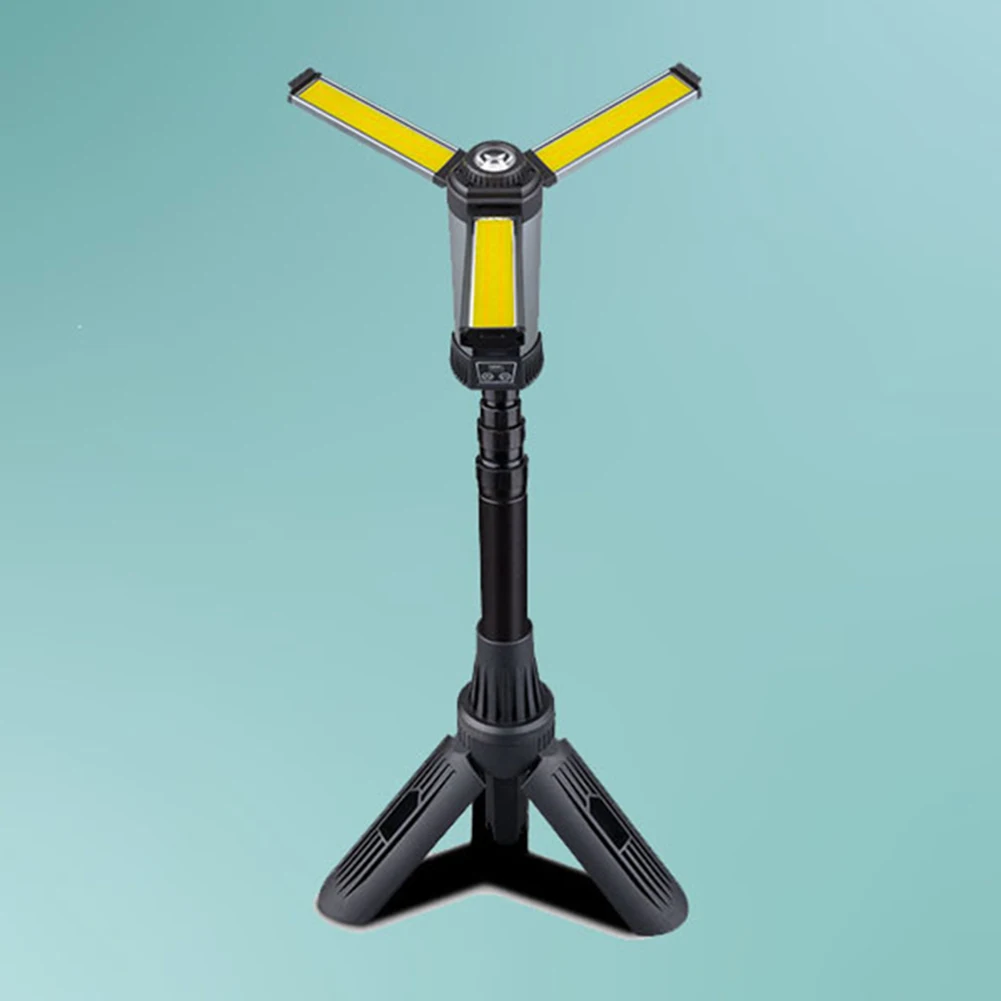 

6000mAh LED Work Light Rechargeable Construction Light with COB Dimmable Work Light Telescopic for Outdoor Camping