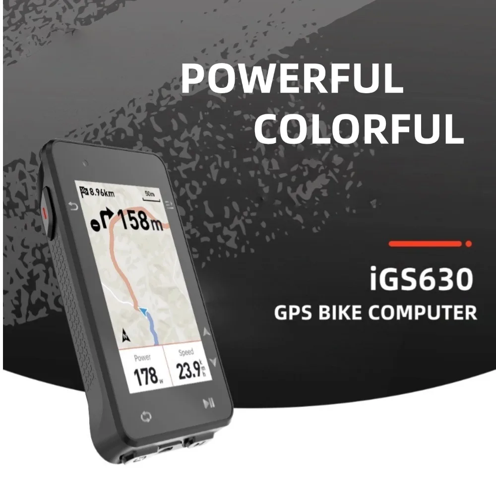 IGS630 Bike GPS Computer Global Offline Map Navigation Cycling Wireless Speedmeter Support Electronic Shifting Odometer IGPSPORT