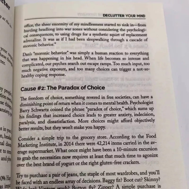 Declutter Your Mind How to Stop Worrying, Relieve Anxiety and Eliminate Negative Thinking Book Paperback