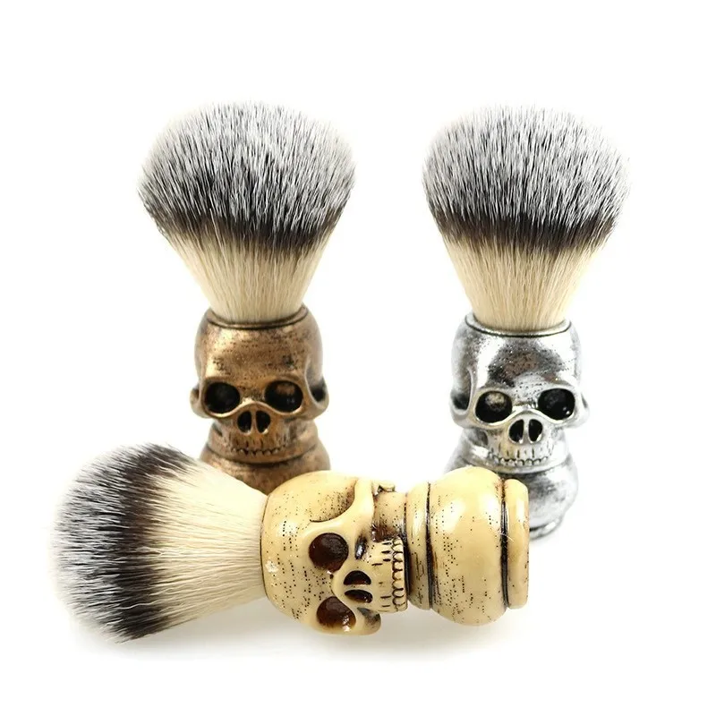 

Skull Head Barber Shaving Brush Barbershop Beard Brush Shaver Brush Men Barber Salon Supplies Beard Shaving Barber Accessories