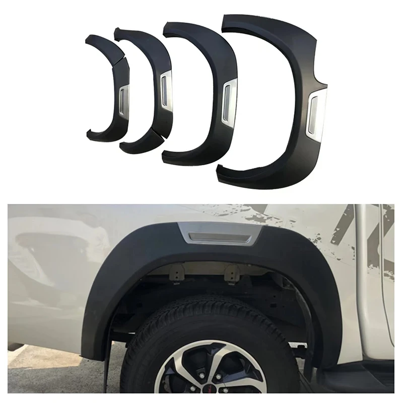 Factory Accessories for Hilux Revo 2016+  Fender Flare Accessories Durable ABS Material Front Mudguards and Mud Flaps for Cars