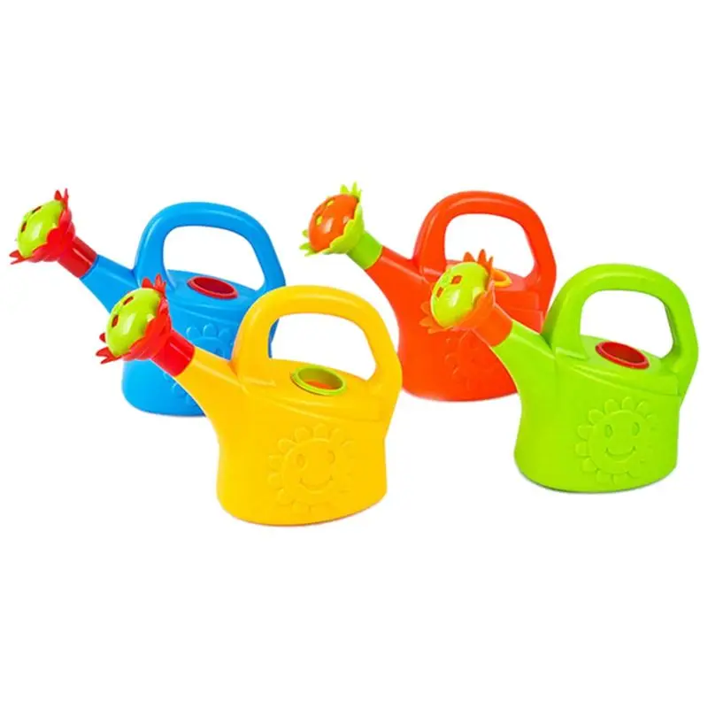 AB33-4PCS Plastic Watering Cans Chicken Watering Garden Play Watering Cans Kids Beach Bath Watering Cans Random Color Durable