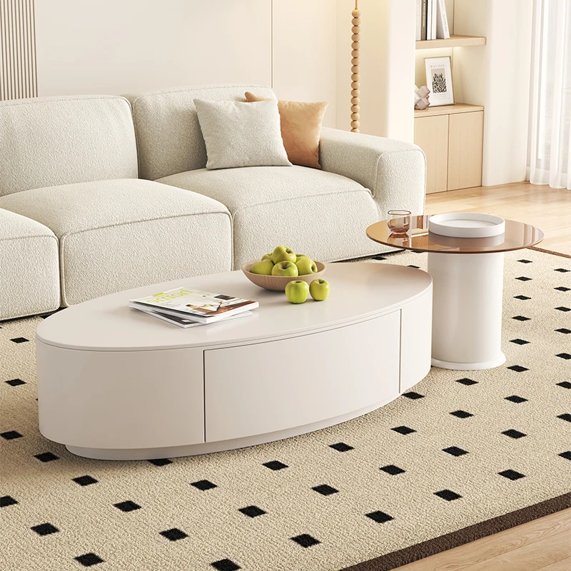 

Lounge Smart Coffee Tables Console Lateral Bedroom House Luxury Accent Oval Coffee Tables Floor Muebles Para Hogar Furniture