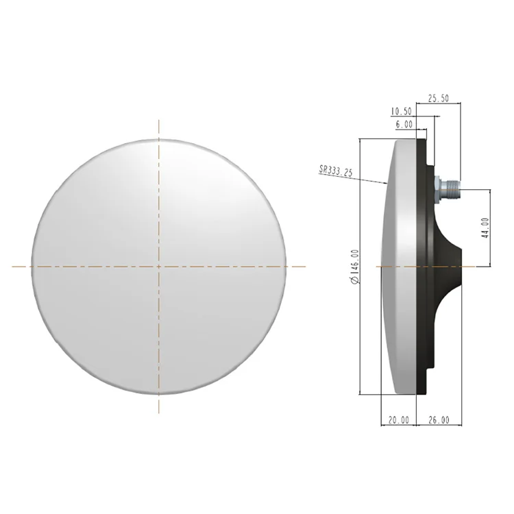 TLF كامل التردد EG3500 GNSS هوائي قياس هوائي GPS عالي الدقة يدعم نظام تحديد المواقع BDs GLONASS وGalileo وQZSS وOminiSTAR