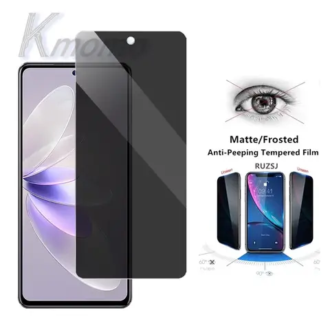 Protector de pantalla de vidrio templado de privacidad VIVO V29e V27e V25e 4G V25 V23 Pro V23e V21e V21 5G V20 Se V19 Neo V17 V11i V15 V11 Pro