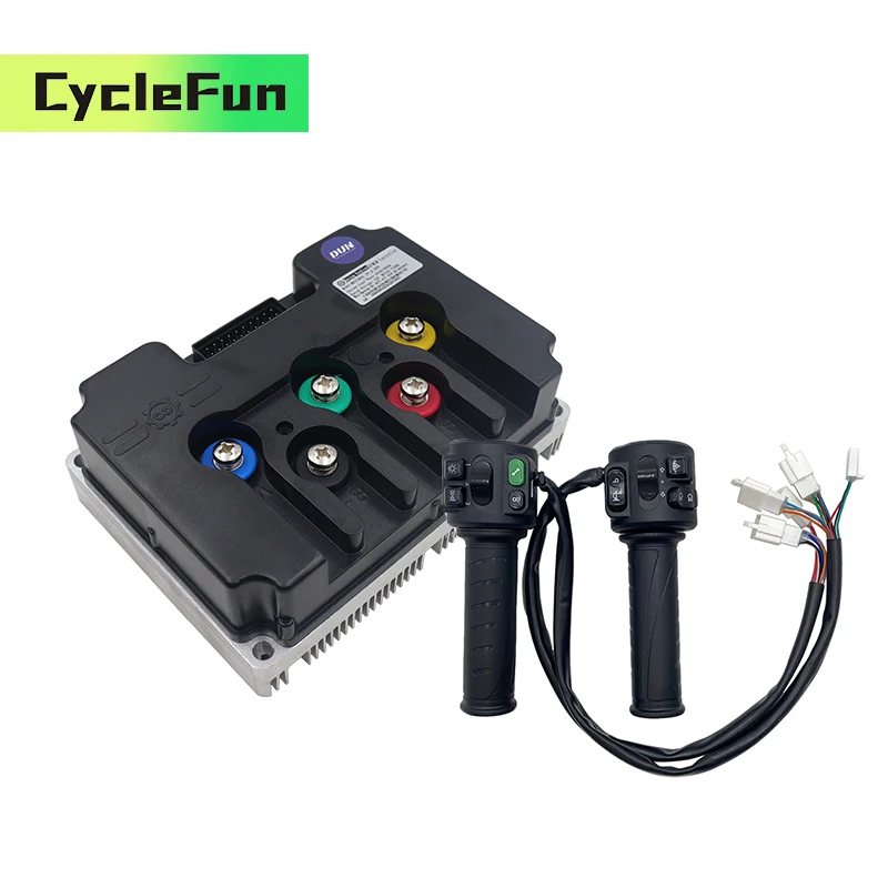 

ND721000 FarDriver 500A Phase 1000A V2 Hall Sensor BLDC Controller Accessories With T08 Throttle For Electric Scooter Dirt Bike