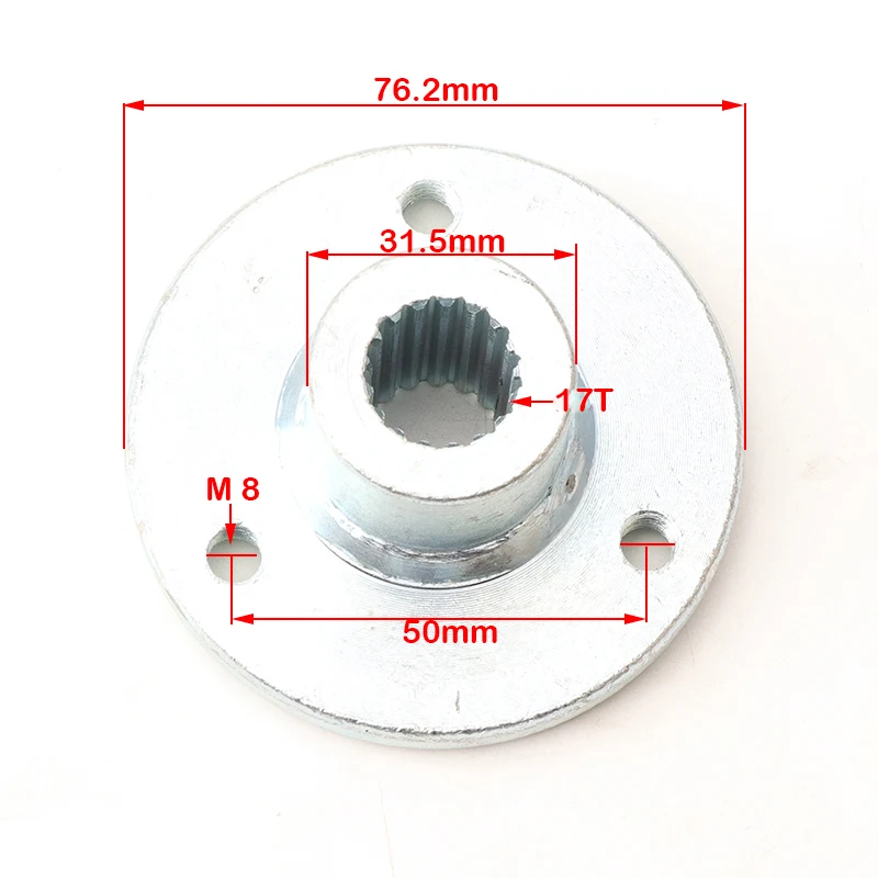 Kit di montaggio assale posteriore mozzo ruota 17T da 610mm con adatto per mini triciclo alla deriva fuoristrada ATV kart