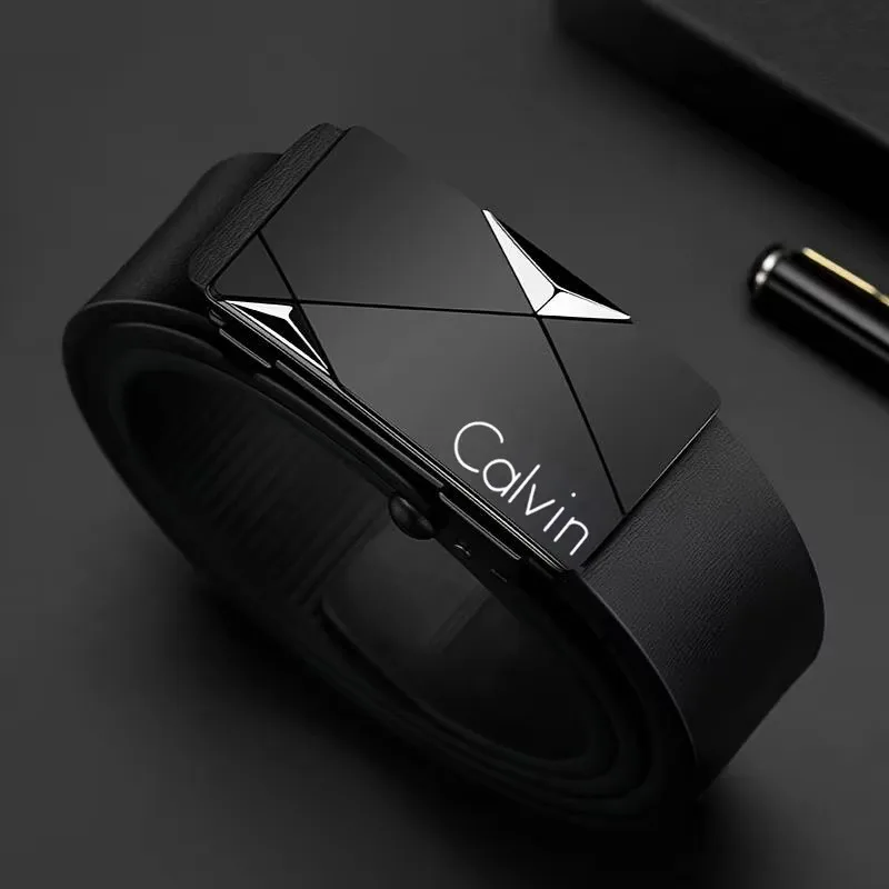 Men's Stylish PU Leather Belt with Automatic Buckle