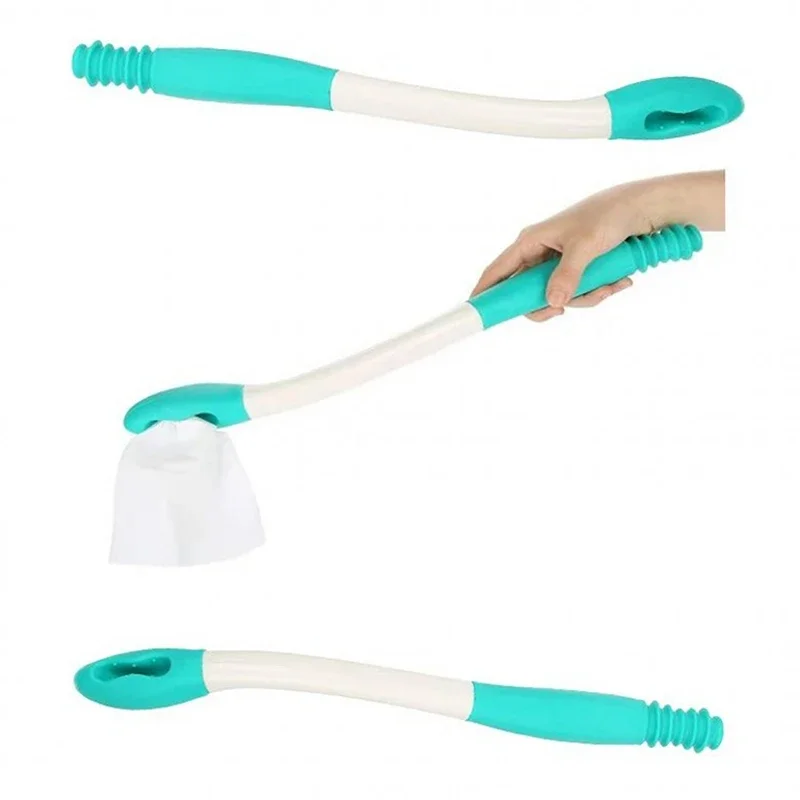 Toilet Aid Wiper Self Assist Bathroom Bottom Butt Wipe Helper Wand Long Reach Comfort Wipe Tool Paper Tissue Cleaning Brushes