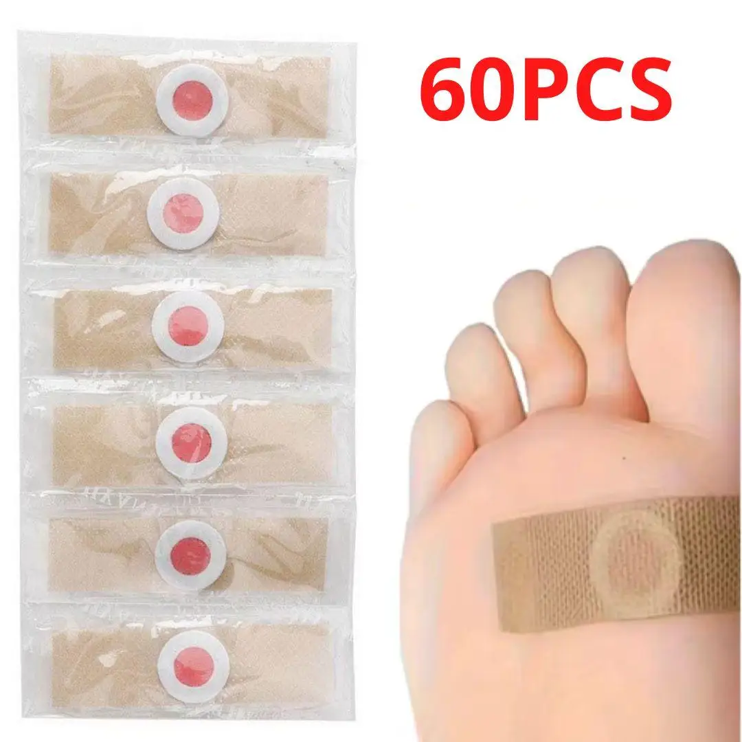

60pcs Foot Corn Sticks Corn Plaster Pad Remover Adhesive Foot Mask Callus Cushion Cream Remove Soften Skin Cutin Sticker