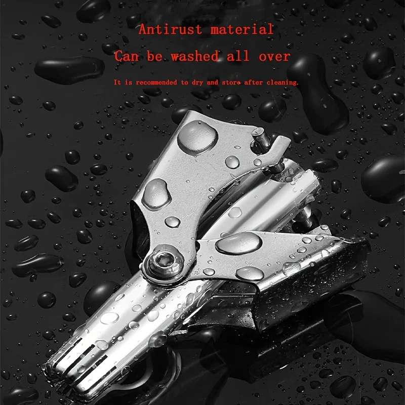 Washable Manual Stainless Steel Nose Hair Trimmer For Men And Womens,  Portable Nose Hair Clipper