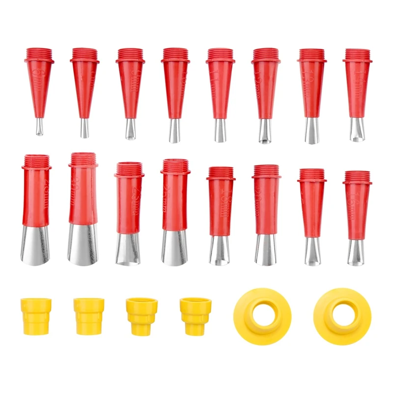 

22Pcs Stainless Steel Caulk Nozzle Applicator Caulking Finisher Glue Silicone Sealant Finishing Tool Kitchen Bathroom