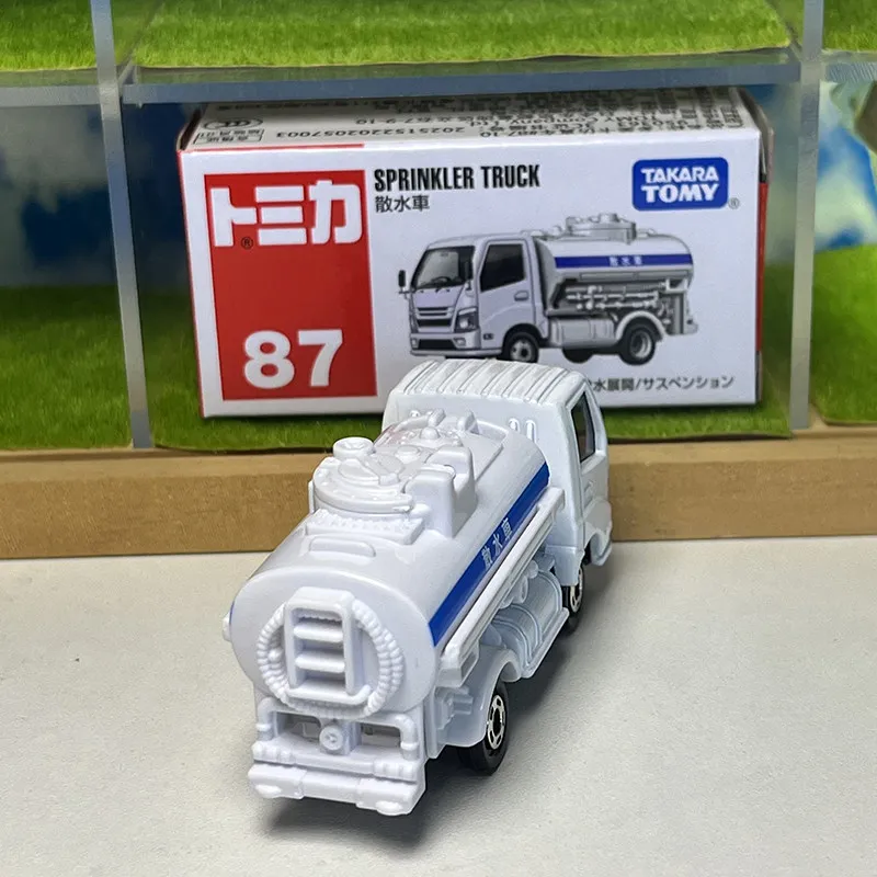 Takara Tomy Tomica No.87 Watering Sprinkler Truck Alloy Diecast Vehicle Model Mini Car Toy Birthday Gifts for Boys Children