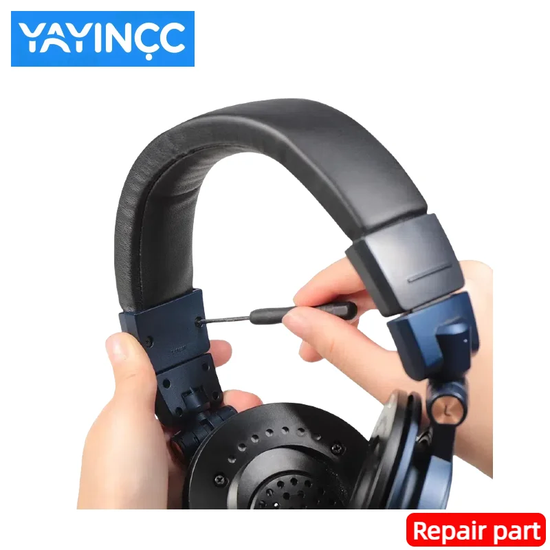 YAYINCC Ersatz-Original-Ersatzteile für Audio Technica ATH M50X Kopfhörer Ersatz-Kopfbügel-Scharnier-Schnallen-Halterungsteil – Detail 3