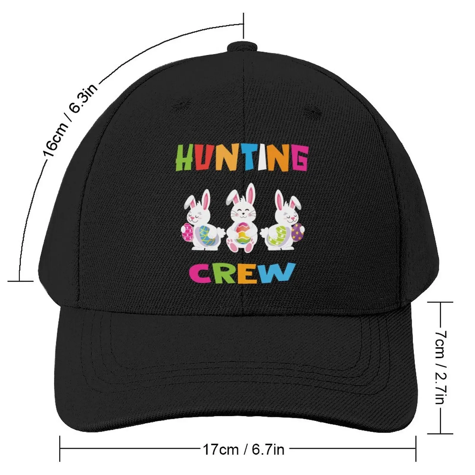 Easter Egg Hunting Crew Baseball Cap Vintage Visor Hat For Men Women'S