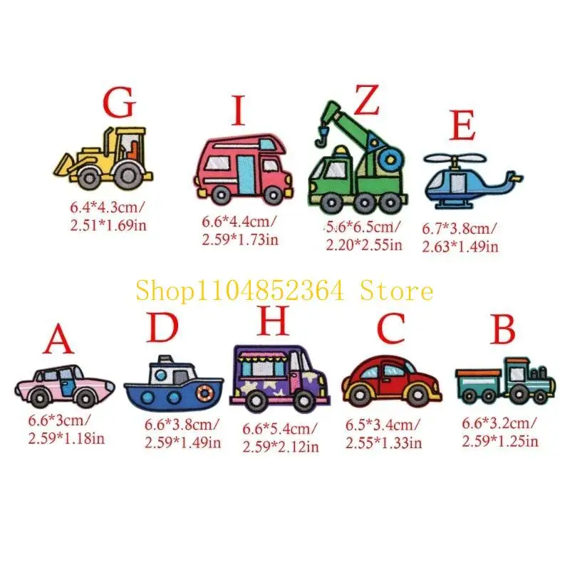 652F 10Pcs Cartoon Auto Stickerei Applique Eisen Auf Stoff Patches Für Kinder Kleidung – Detail 6