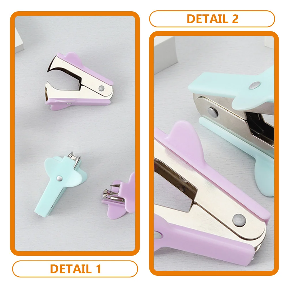 4pcs Mini Staple Remover Portable Handheld Nail Puller Ergonomic Design For Office Home Use Space-Saving Staple Extractor